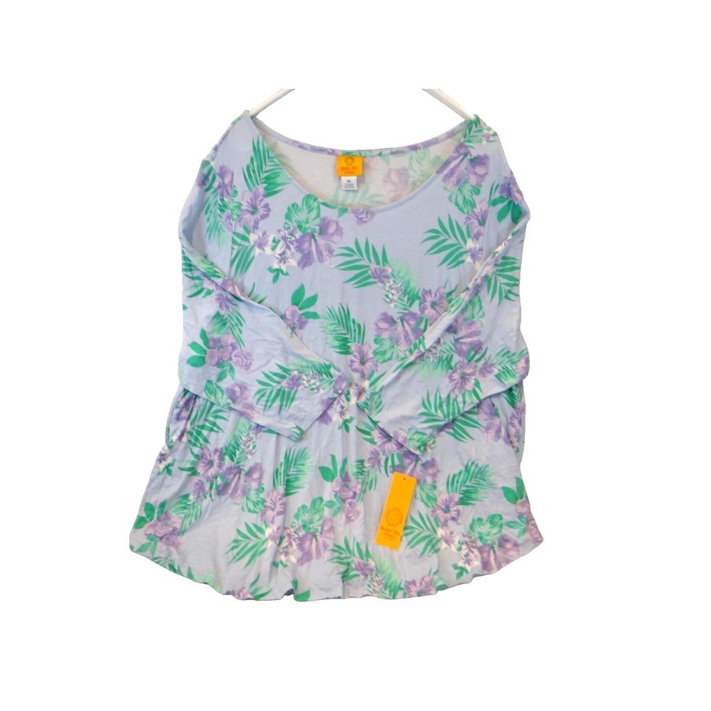 Ruby‎ Rd. Women's 3X Long Sleeve Floral Top